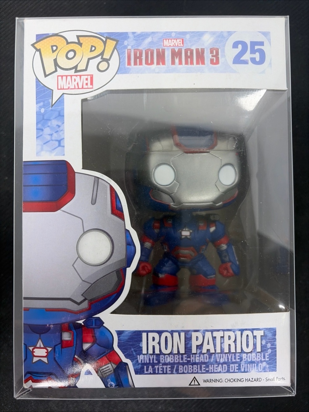 Funko Pop Marvel Iron Patriot #25 Iron Man 3 w/ Protector
